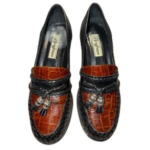 Brighton Women’s Black and Brown Loafers